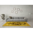 thumbnail image 3 of Ahgly Company Machine Washable Indoor Rectangle Persian Yellow Traditional Area Rugs, 8' x 10', 3 of 4