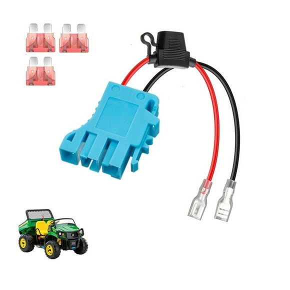 1pc 12AWG Wiring Harness Connector for Peg Perego 12V SLA Battery with 40A Fuse
