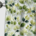 thumbnail image 3 of Designart "Plants With White And Green Wasabi Leaves" Plants Blackout Curtain Panels, 3 of 4