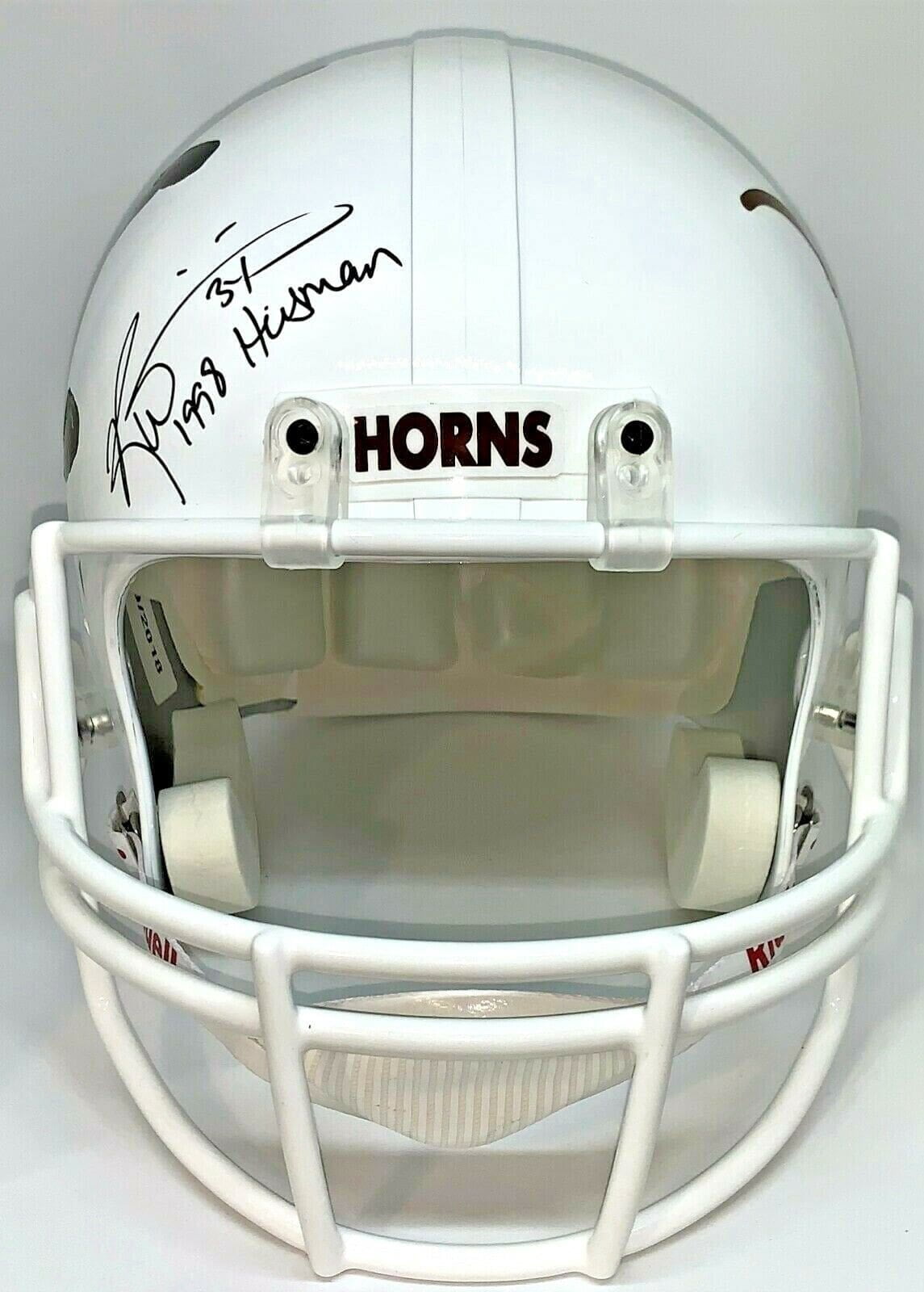 Ricky Williams Handprint Full Size Texas Longhorns Helmet Signed JSA Z65893