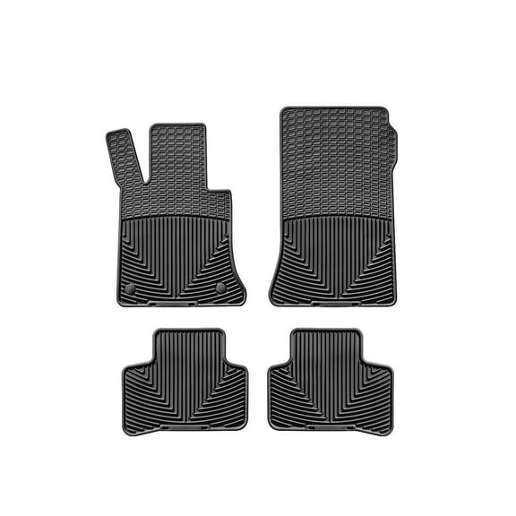 WeatherTech All-Weather Floor Mats compatible with 2010-2012 Mercedes GLK-Class - 1st & 2nd Row, Black