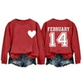 thumbnail image 2 of Vetsdori Pullover Sweatshirts for Women Valentine's Days Shirts Valentine Crew Neck Graphic, Womens Sweatshirts Gifts for Girlfriend, 2 of 6