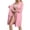 Pink, variant on Iaqnaocc Post Surgery Mastectomy Robes for Women Mastectomy Surgery Recovery with 4 Internal Drain Pockets Women 3/4 Sleeve Oversized Nightgowns for Women Pink XL