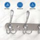 thumbnail image 5 of Coat Rack Wall Mount - 5 Tri Hooks, Heavy Duty Coat Hooks for Bathroom, Mudroom, Entryway, Kitchen, 304 Stainless Steel Modern Wall Hook Rack (1 Pack, 5 of 5