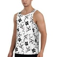 thumbnail image 2 of Gaeub Cute Cow and Milk Stains Men's Athletic Tank Top, Workout Sleeveless Shirts, Running Tank Tops for Gym, Running, Training - Large, 2 of 9