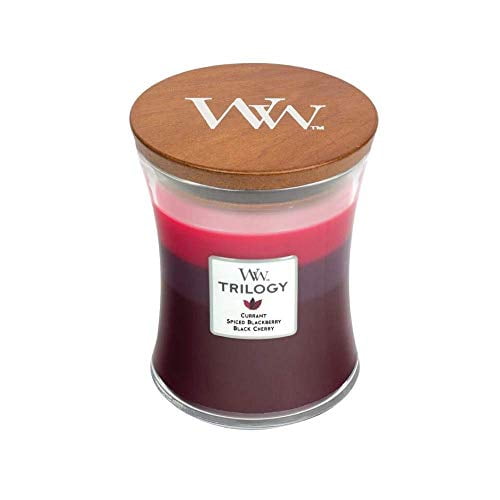 SUN-RIPENED BERRIES WoodWick Trilogy 10 oz Scented Jar Candles - 3 in One