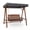 Gray Canopy + Teak Swing, variant on Ktaxon 2-Seater Wooden Patio Swing with Canopy & Cushion, Outdoor Porch Swing Chair with Solid Fir Wood Frame for Backyard Garden, Teak color