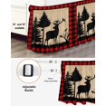 thumbnail image 3 of Christmas Animal Bed Skirt Moose Xmas Tree Bed Skirts California King Size 18 Inch Drop, Wrap Around Dust Ruffle&nbsp;Bedskirt with Adjustable Elastic Belt for Queen Size Beds, 3 of 7