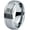 2-Grey Step Bevel Tungsten, variant on Tungsten Mens Jewelry Grey Rings Men Gamer Memorial Stacking Ring 5 Year Anniversary Gift