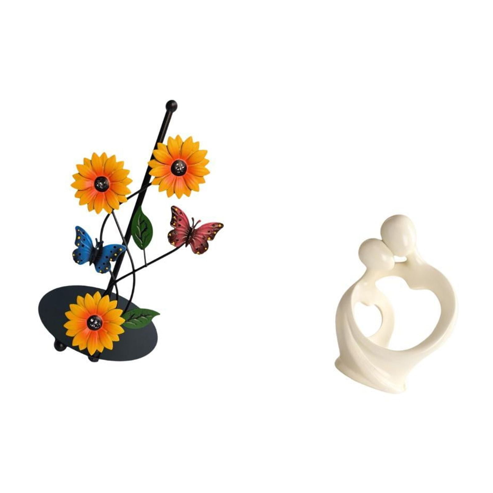 Fiocias Toilet Paper Holder Paper Towel Holder Countertop Kitchen Roll Holder Abstract Statue Iron And Resin Structure Suitable for Kitchen Home Offic