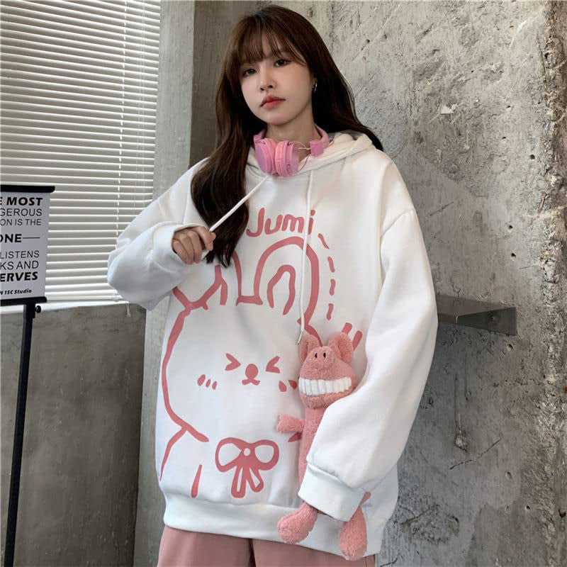 DanceeMangoo Baggy Anime Hoodies E-Girl Y2K Gothic Harajuku Kawaii Black  Aesthetic Pullover Sweatshirts Emo Clothes Teen Girl - Walmart.com