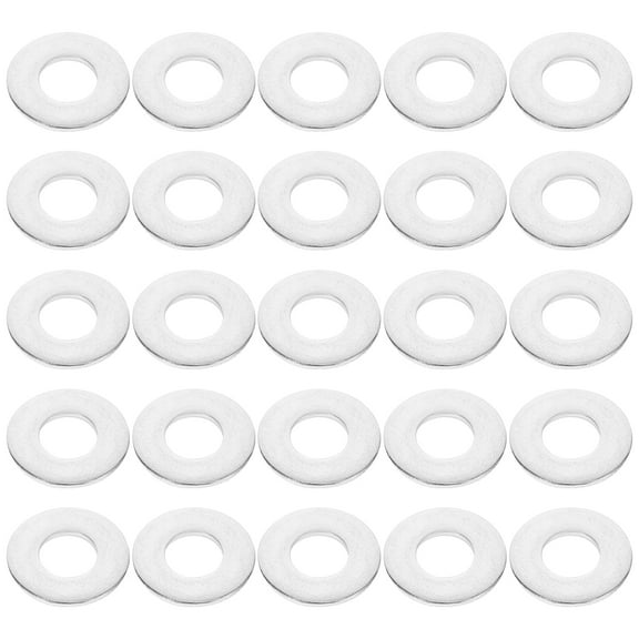 BERTDOMD 50pcs Screws Bolts Washers 304 Stainless Flat Washers for Outdoor Construction (1/4 inch)