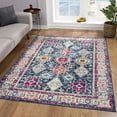 thumbnail image 3 of 2â€™ x 12â€™ Navy Traditional Decorative Runner Rug, 3 of 5