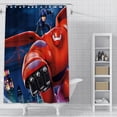 thumbnail image 4 of Cortina de ducha de dibujos animados Disney Big Hero 6, tela de poliéster impermeable, pintura colorida, cortinas de baño, decoración del baño del hogar, 4 of 5