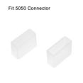 thumbnail image 4 of Unique Bargains 100pcs Silicone Plug Fit 5050 10mm LED Tube Strip Light End Cap Cover w 2 Holes, 4 of 4