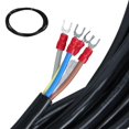 thumbnail image 6 of 25Ft Mini Split Line Set with Flared Copper Tubing, 1/4" & 3/8" O.D. Thickened PE Insulated Coil, Nuts & Installation Kit – AC Hose Kit AC Drain Hose, Mini Split Drain Hose, Mini Split Line Set Cover, 6 of 8