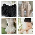 thumbnail image 4 of Women Sweet Bloomers Tiered Ruffle Lace Underpants Cute Bowknot Safety Shorts, 4 of 17