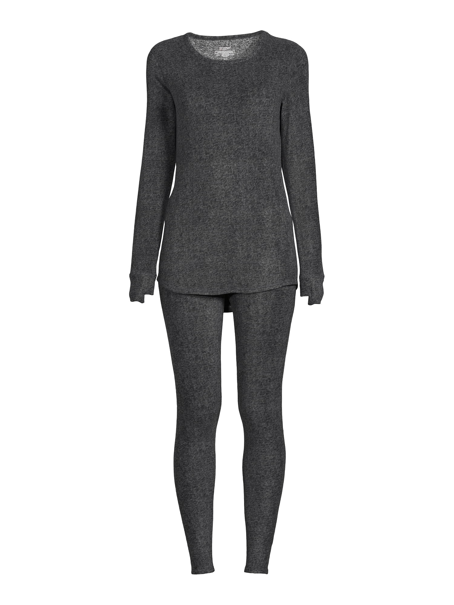 ClimateRight Women LG Stretch Fleece Base Layer Matching Top/Bottom Set  Fairisle