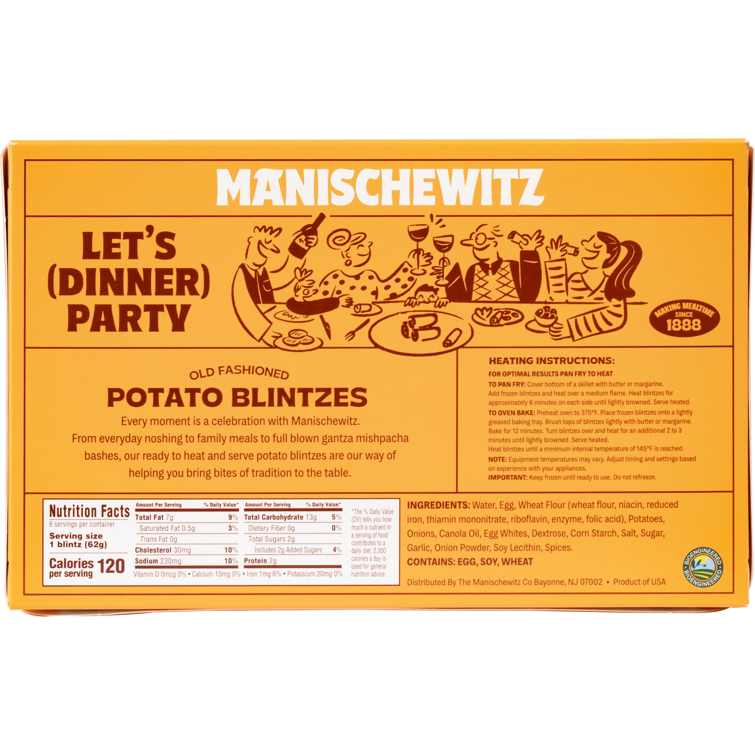 Manischewitz Potato Blintzes, 13 oz
