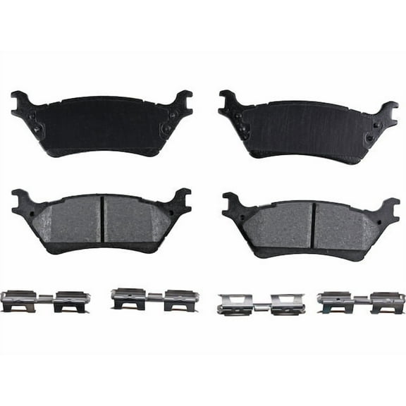 Rear Brake Pad Set - Compatible with 2012 - 2018 Ford F-150 2013 2014 2015 2016 2017