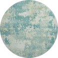 thumbnail image 2 of Addison Rugs Mayfield Premium Machine Washable Transitional Abstract Teal Round Rug, 8' x 8', 2 of 6