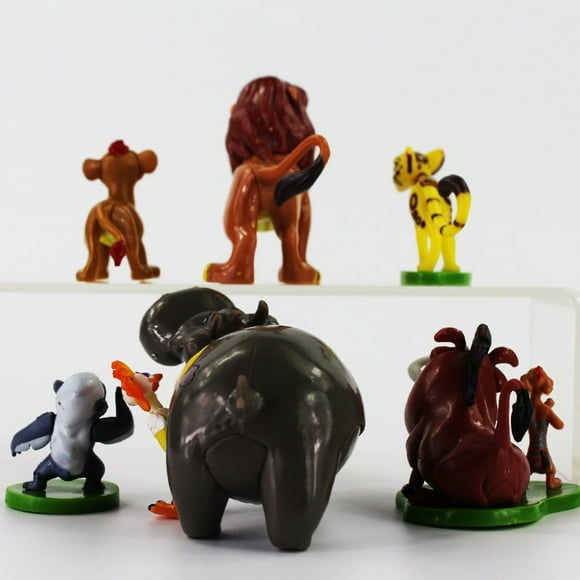 6Pcs/Lot Lion Roi Figures Simba Nala Mufasa Sarabi Pumbaa Timon Zazu Oiseau Hippopotame Modèle Jouets Cadeaux de Noël