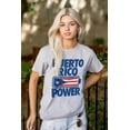 thumbnail image 3 of Puerto Rico Power PR Flag Pride Plus Size Crewneck Graphic Tee Shirt Brisco Brands 2X, 3 of 5