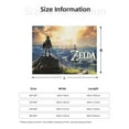 thumbnail image 5 of The Legend of Zelda Breath of the Wild Flannel Blanket Cozy Ultra-Soft Micro Throw Blanket For Bed Sofa Couch Car Office Camping Travel All Season Fleece Blanket 60"x50", 5 of 8