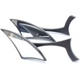 thumbnail image 4 of Chrome Motorcycle Spear Blade Rear View Mirrors for Davidson Cruiser Choppers Bobber Bike, 4 of 6