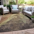 thumbnail image 3 of HomeRoots 628100 8 x 10 ft. Brown & Fern Green Abstract Washable Transitional Indoor & Outdoor Rectangle Area Rug, 3 of 9