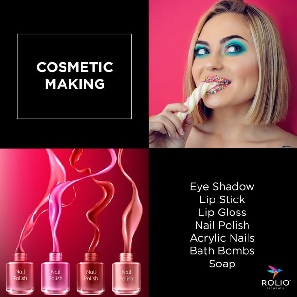 Rolio - Mica Powder - 1 Jar of Pigment for Paint, Dye, Soap Making