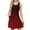 353#Deep Red, variant on Swim Dress for Women Swimwear Eyelet Summer Dresses for Women 2025 Sleeveless Casual Boho Bikini Beach Cover Up Bathing Suit Cover Up Tie Dye Plus Size Sundresses with Pockets Deep Red S