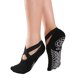 thumbnail image 1 of Calcetines de yoga para mujer con agarres y correas antideslizantes, ideales para pilates, barra, ballet, danza y entrenamiento descalzo., 1 of 6