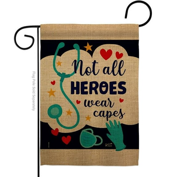 Angeleno Heritage G135206-BO Our Heroes First Responders EMT 13 x 18.5 in. Double-Sided Decorative Vertical Garden Flags for House Decoration Banner Yard Gift