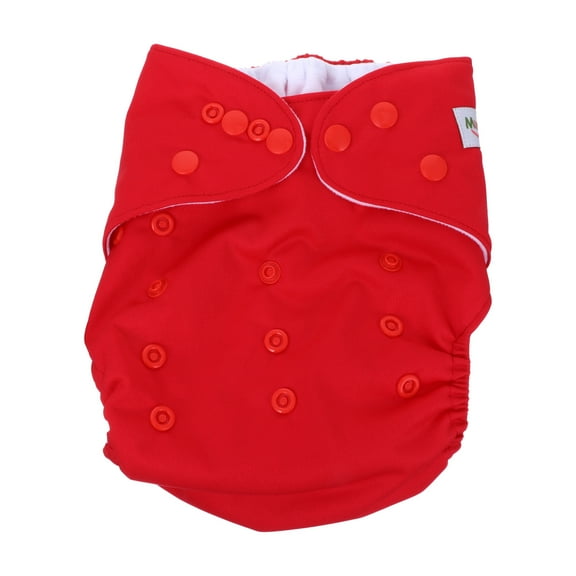 Pretyzoom Cloth Diaper Newborn Red Washable for Toddler 1 Set
