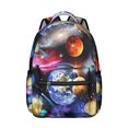 thumbnail image 1 of Nebula Sci-fi Lovers Students Backpack Galaxy Outer Space Celestial Cosmic Design, Lightweight and Comfortable School Bag, 1 of 5