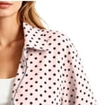 thumbnail image 2 of Vmvidoty Polka Dot Cropped Zip-Up Fashion Jackets Women's (Pink, S), 2 of 7