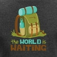 thumbnail image 3 of CafePress - The World Is Waiting Long Sleeve T Shirt - Women's Long Sleeve Graphic Tee Casual Fit, 3 of 4