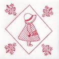 thumbnail image 2 of Jack Dempsey Stamped White Quilt Blocks 9"X9" 12/Pkg-Sunbonnet Sue, 2 of 2