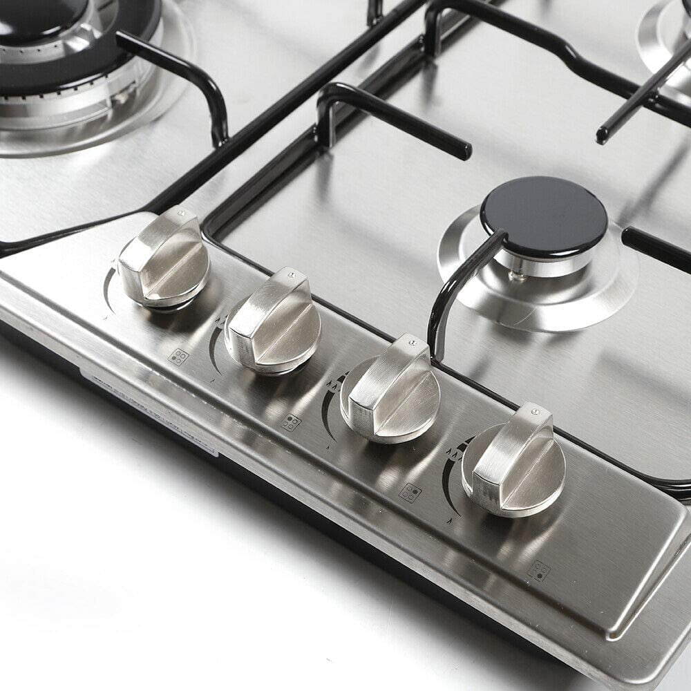MONIPA 4-Burner Gas Stove Burner Built-In Gas Stove Stainless Steel Easy To Clean