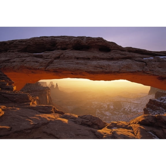 Posterazzi DPI1782636 Washer Woman Arch Seen Through Mesa Arch Canyonlands National Park Island in The Sky District Utah USA Poster Print by Natural Selection Robert Cable, 18 x 12