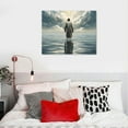 thumbnail image 4 of GOSMITH  Jesus 1 Canvas Art - Home Decor Wall Art Print Poster Painting Large 40x30 / 0.75", 4 of 4