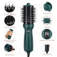 thumbnail image 6 of Dual Voltage Travel Hair Dryer Brush Blow Dryer in One, Aima Beauty 2.3 inch Ionic Perfect Styling Tool for Travel, Dark Green, 6 of 8