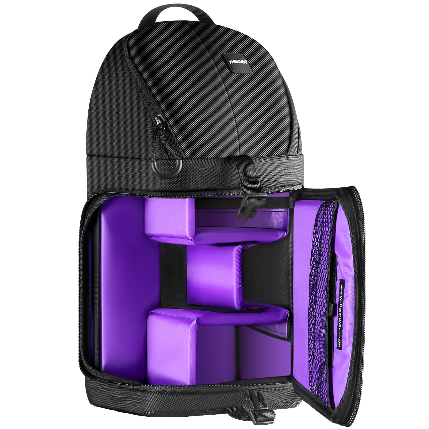 Neewer Sling Camera Storage Backpack NWXJB02S (Purple Interior