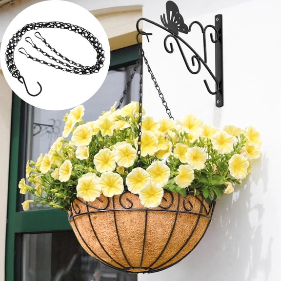 Homelyt Hanging Basket Chain Plant Hangers Outdoor Heavy Duty Metal Replacement Chain for Hanging Plants Flower Pot Garden Patio