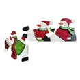 thumbnail image 2 of Soumake Christmas Door Topper Funny Cartoon Snowman Santa Claus Reindeer Wooden Door Frame Corner Sign for Home Party, 2 of 8