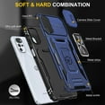 thumbnail image 2 of ELEHOLD Heavy Duty Rugged Case for Motorola Moto G22 6.5" 2022, Full Body Protection with Camera Lens Cover Magnetic Metal Ring Holder Kickstand Anti-Scratch Shockproof Case, Navyblue, 2 of 7
