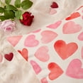 thumbnail image 3 of Valentines Day Pillow Covers 12x20 inch Watercolor Pink Hearts Valentines Day Throw Pillows Anniversary Wedding Cushion Case Valentines Day Decorations for Sofa Couch, 3 of 6