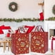 thumbnail image 2 of QRTDXP 4pcs Large Red Xmas Gift Bags for Presents,41 * 30 * 18cm Gold Tote Bags with Various Christmas ElementsReusable Non-woven Bag with Handles, 2 of 4