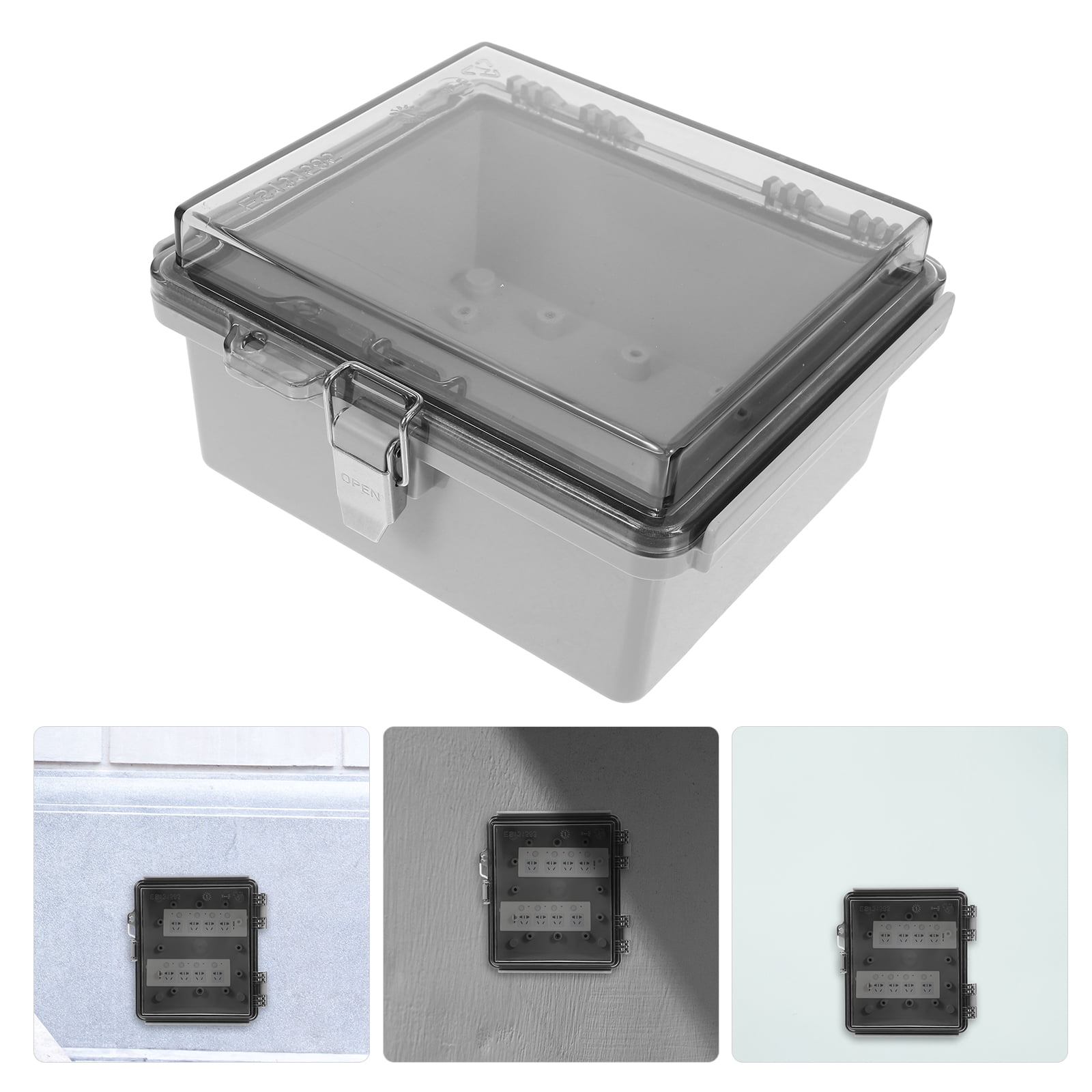 hengzirui Clear Lid Junction Box Waterproof Electrical Line Box Outdoor Junction Enclosure Box
